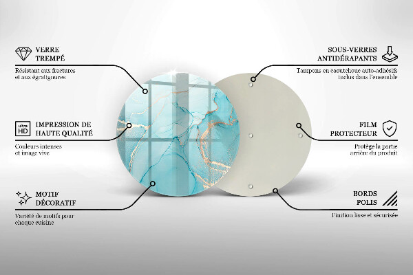 Kitchen worktop protector Abstraction stone