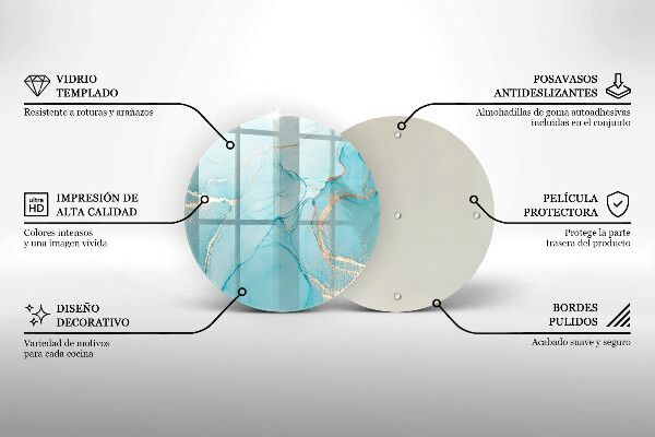 Kitchen worktop protector Abstraction stone