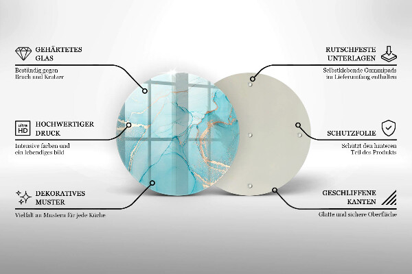 Kitchen worktop protector Abstraction stone