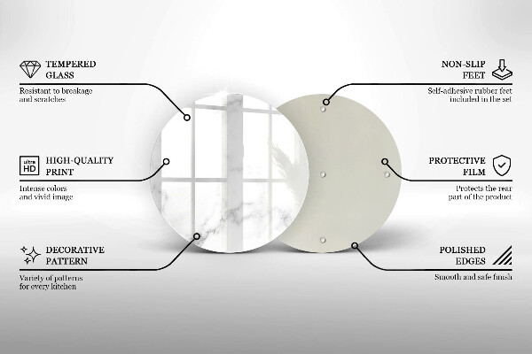Kitchen worktop protector Modern marble
