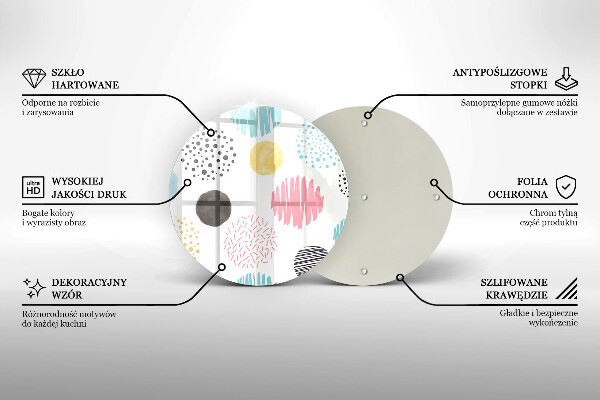 Kitchen worktop protector Painted shapes