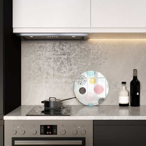 Kitchen worktop protector Painted shapes