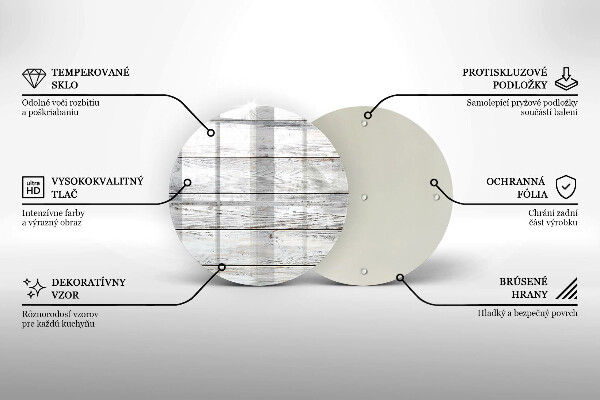 Kitchen worktop protector Bright wooden boards