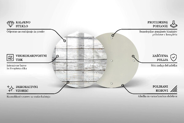 Kitchen worktop protector Bright wooden boards
