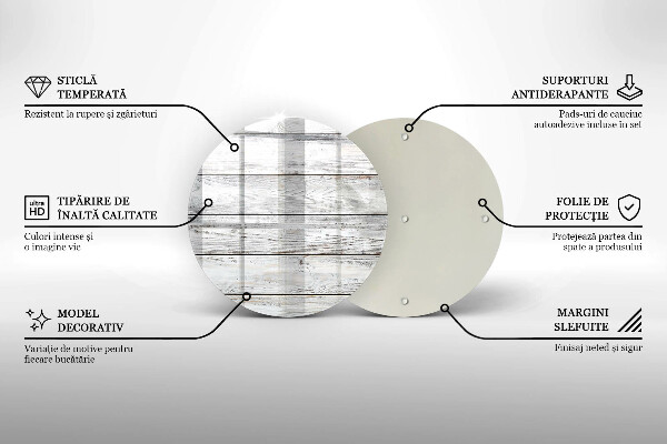 Kitchen worktop protector Bright wooden boards