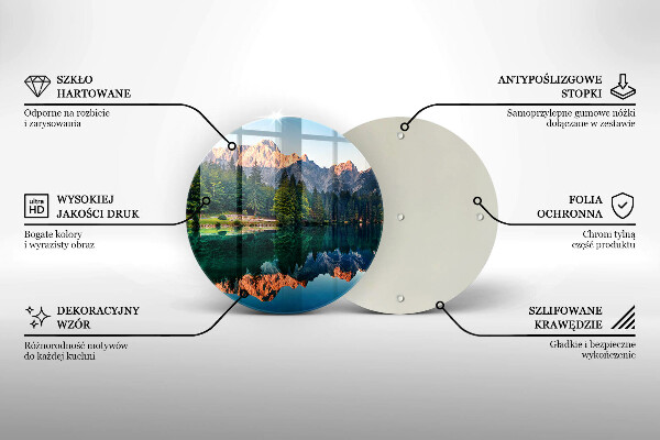 Kitchen worktop protector Forest and mountain lake