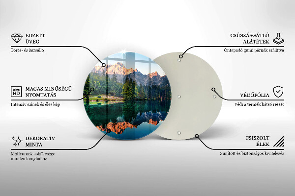 Kitchen worktop protector Forest and mountain lake