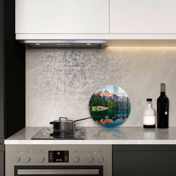 Kitchen worktop protector Forest and mountain lake