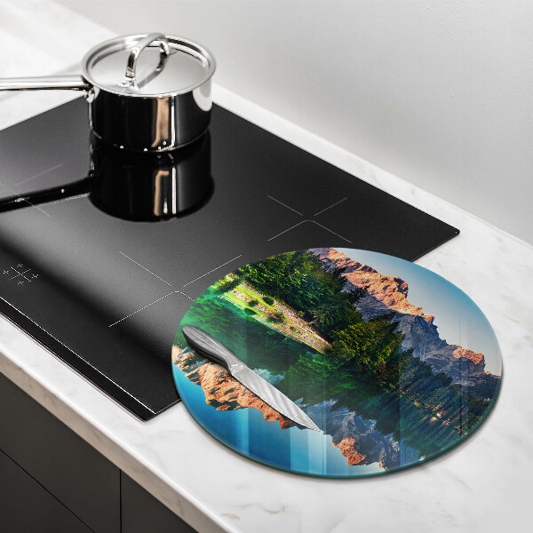 Kitchen worktop protector Forest and mountain lake