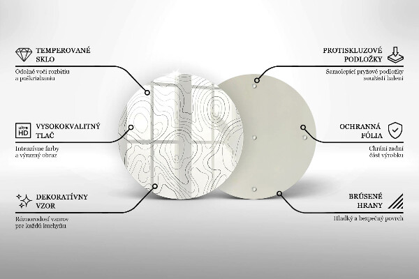Kitchen worktop protector Line-art design