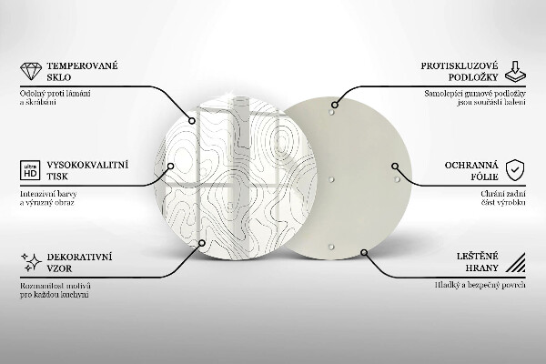 Kitchen worktop protector Line-art design