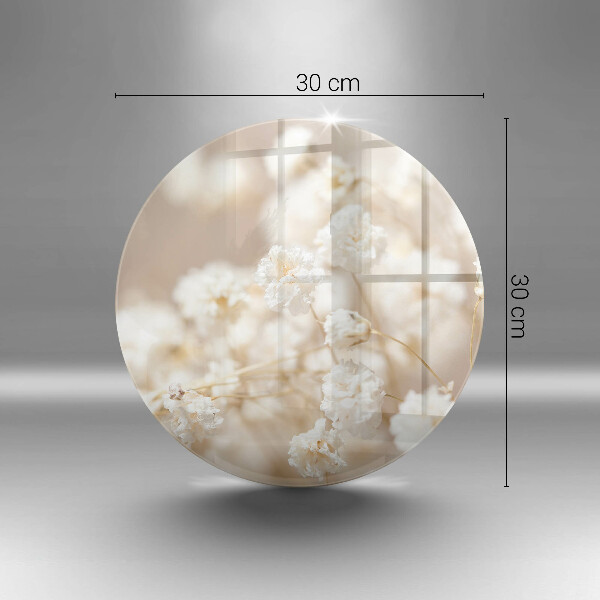 Kitchen worktop protector Delicate white flowers