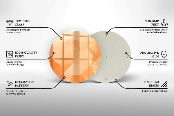 Kitchen worktop protector Geomeric background