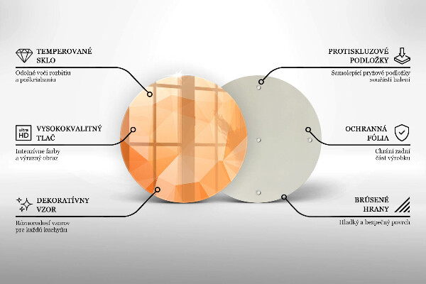 Kitchen worktop protector Geomeric background