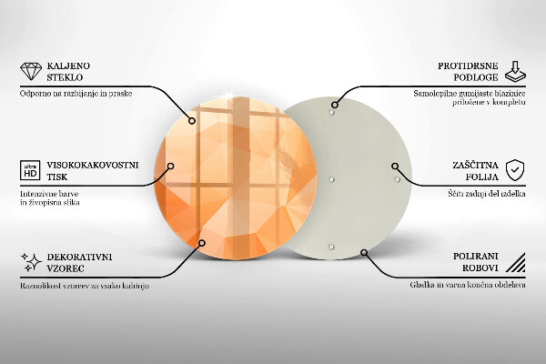 Kitchen worktop protector Geomeric background