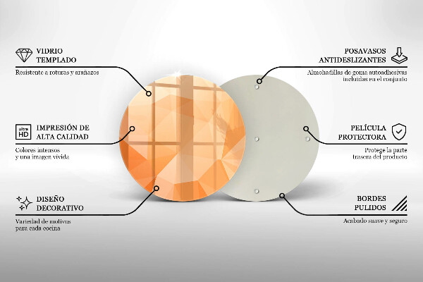 Kitchen worktop protector Geomeric background