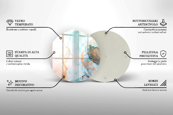 Kitchen worktop protector Marble abstraction