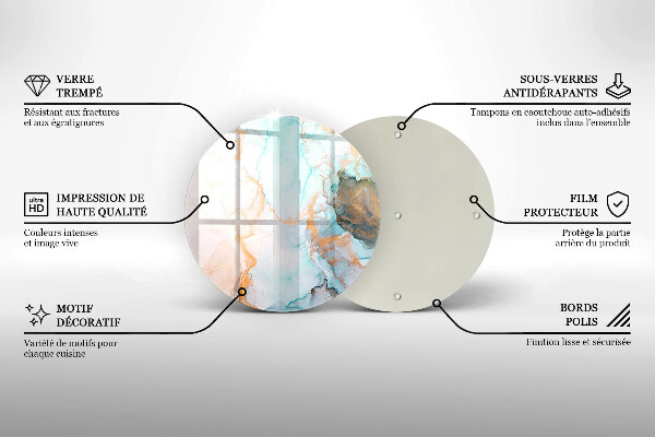 Kitchen worktop protector Marble abstraction