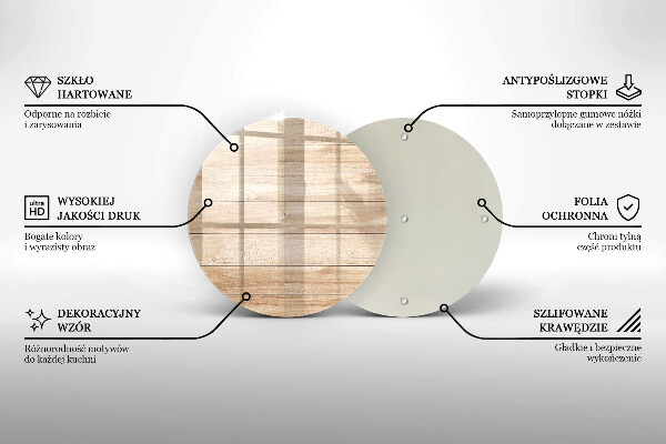 Chopping board glass Wooden planks