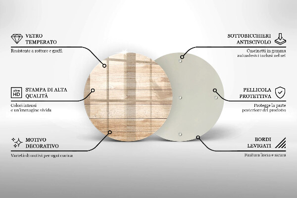Chopping board glass Wooden planks