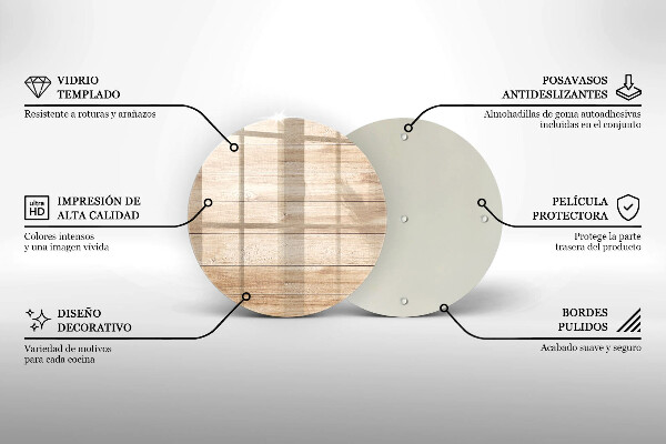 Chopping board glass Wooden planks
