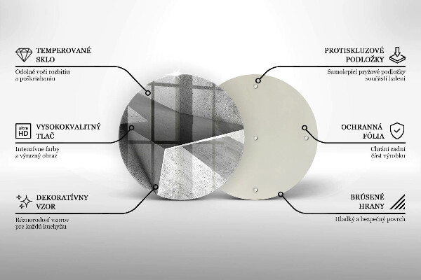 Chopping board glass Concrete abstraction