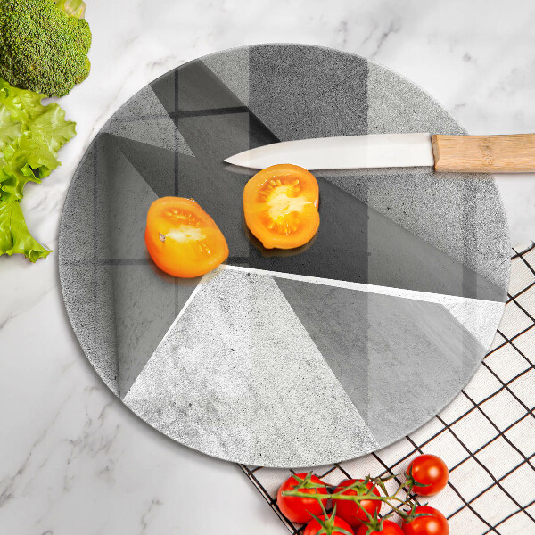 Chopping board glass Concrete abstraction