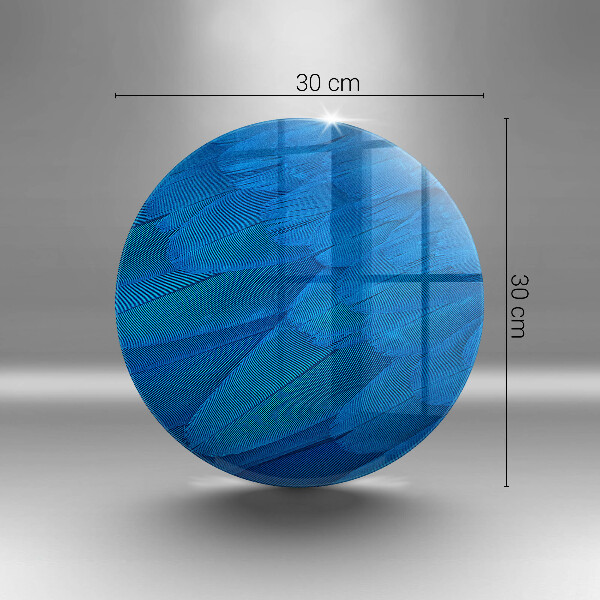 Chopping board glass Bird feathers