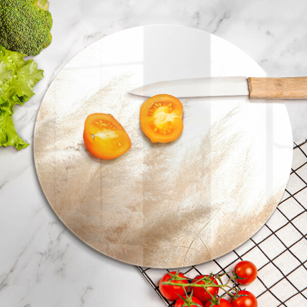 Chopping board glass Pampas grass