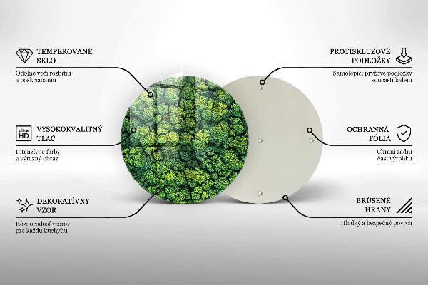 Chopping board glass Nature - moss plant