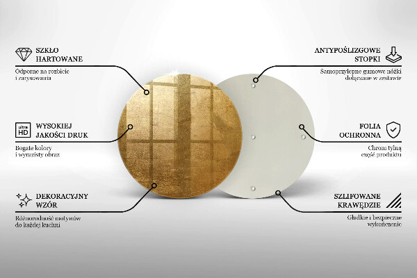 Glass worktop protector Gold texture background