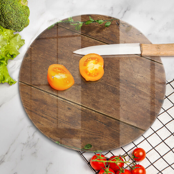 Glass worktop protector Wooden boards and leaves