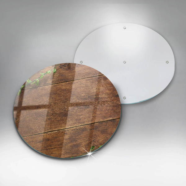 Glass worktop protector Wooden boards and leaves