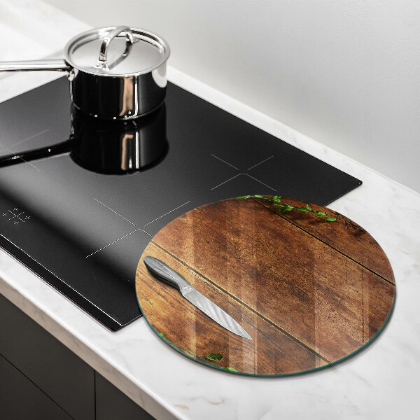 Glass worktop protector Wooden boards and leaves