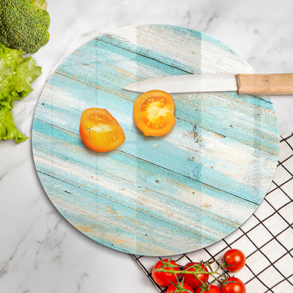 Glass worktop protector Vintage wood boards