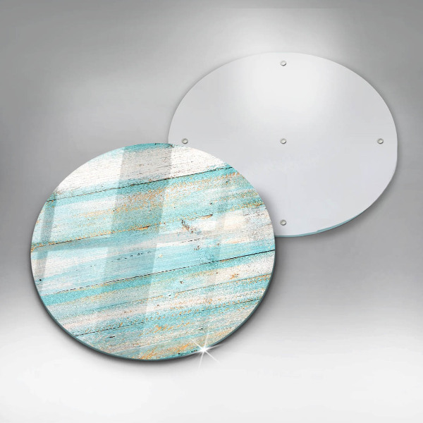 Glass worktop protector Vintage wood boards