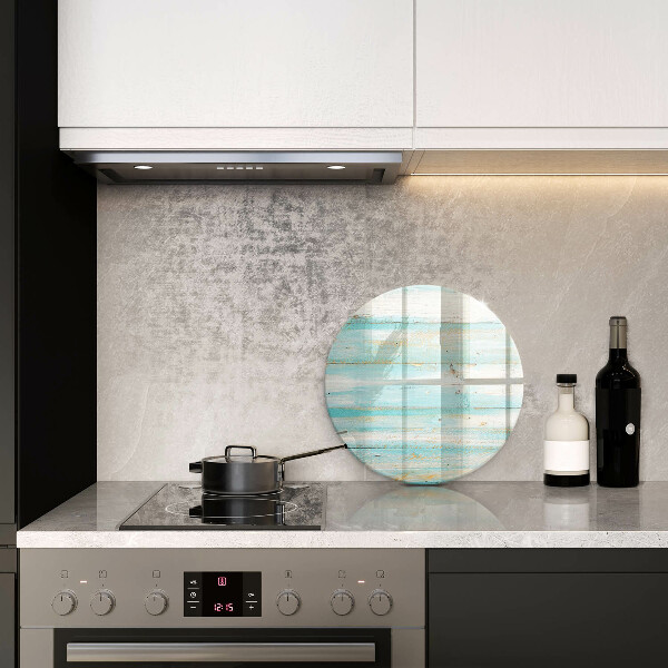 Glass worktop protector Vintage wood boards