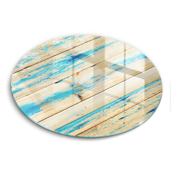 Glass worktop protector Retro boards wood