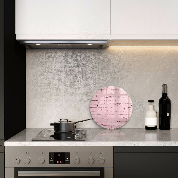 Glass worktop protector Pastel wall bricks