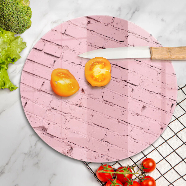 Glass worktop protector Pastel wall bricks