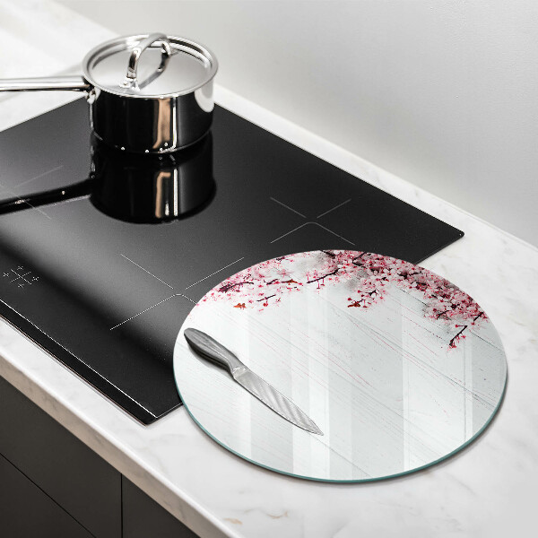 Glass worktop protector Flowers on the boards