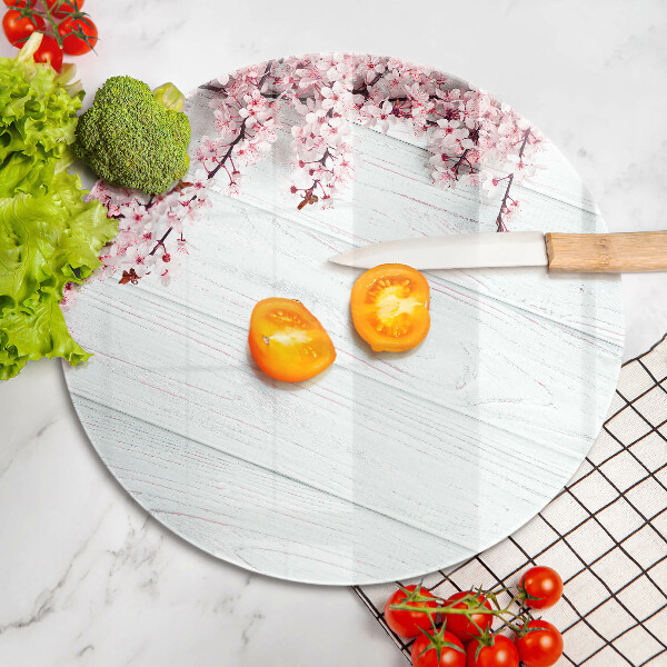 Glass worktop protector Flowers on the boards