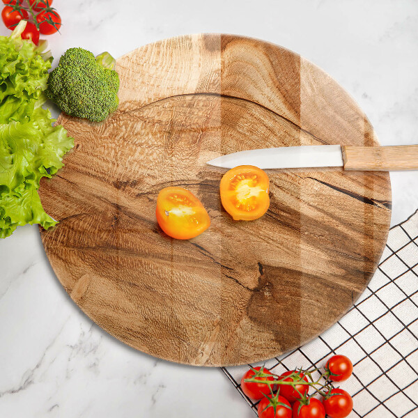 Chopping board glass Wooden board texture