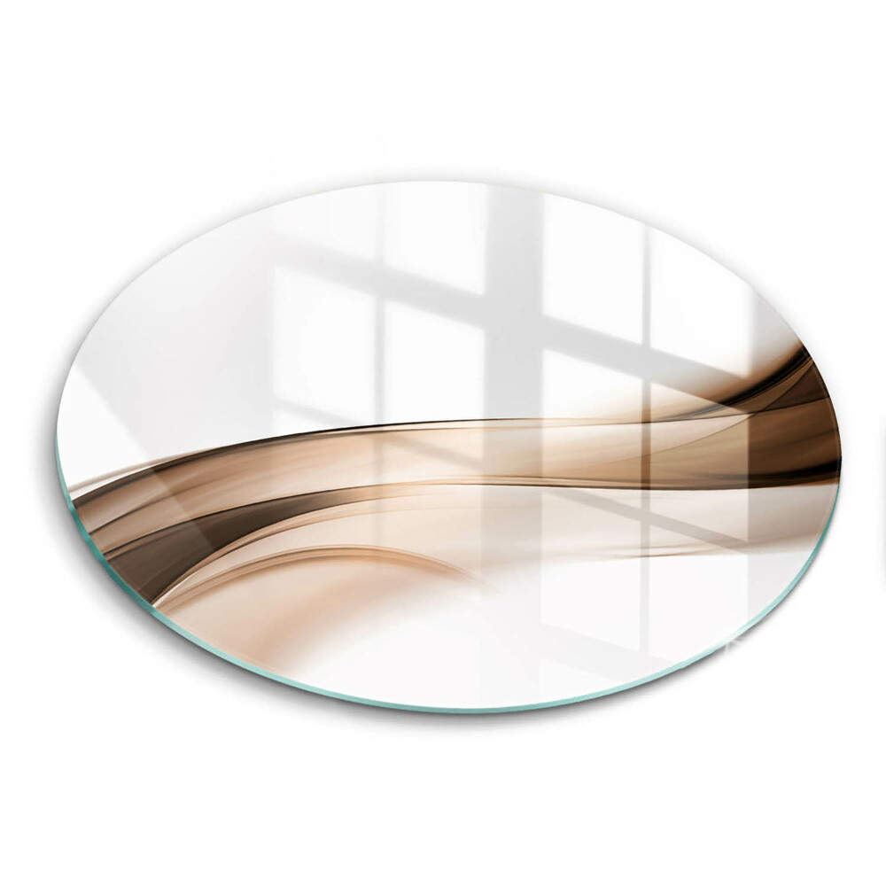 Chopping board glass Abstraction brown lines