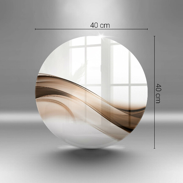 Chopping board glass Abstraction brown lines