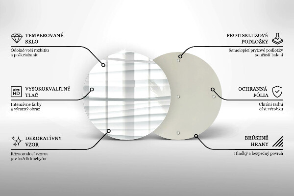 Chopping board glass Modern structure