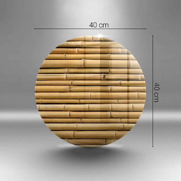 Glass worktop saver Nature boho bamboo