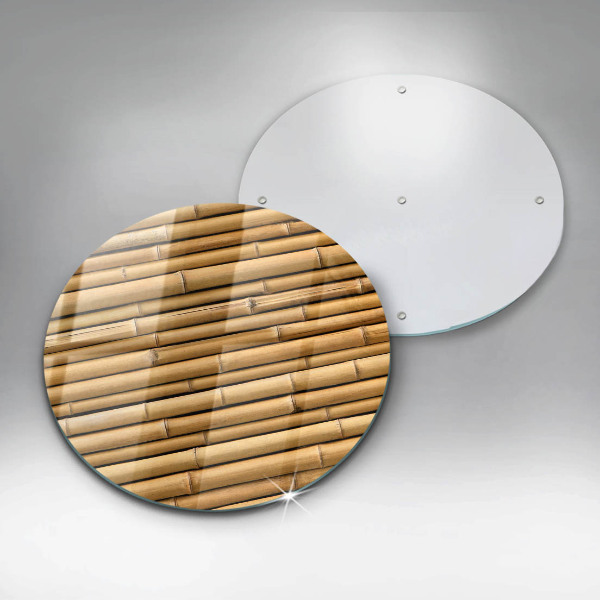 Glass worktop saver Nature boho bamboo