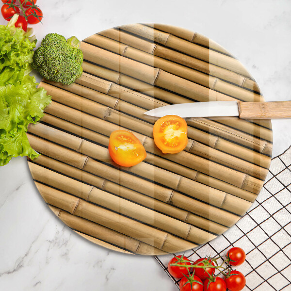 Glass worktop saver Nature boho bamboo