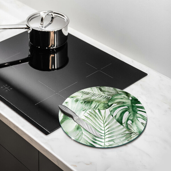 Chopping board Painted leaves